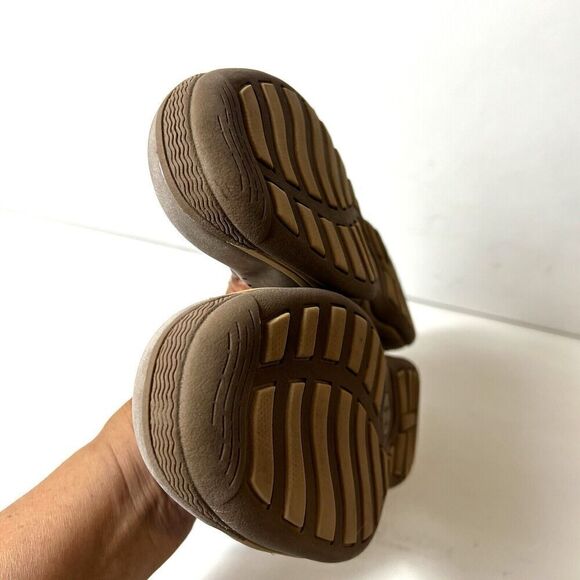 Earth Origins Women 10M Brown Leather Comfort Casual Flat Slip On Mary Jane Shoe - Picture 7 of 11